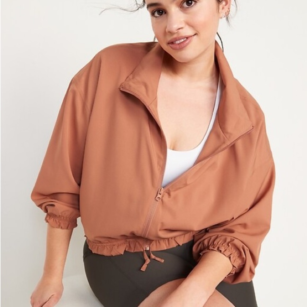 Stretch-tech Loose Full Zip-Up Jacket